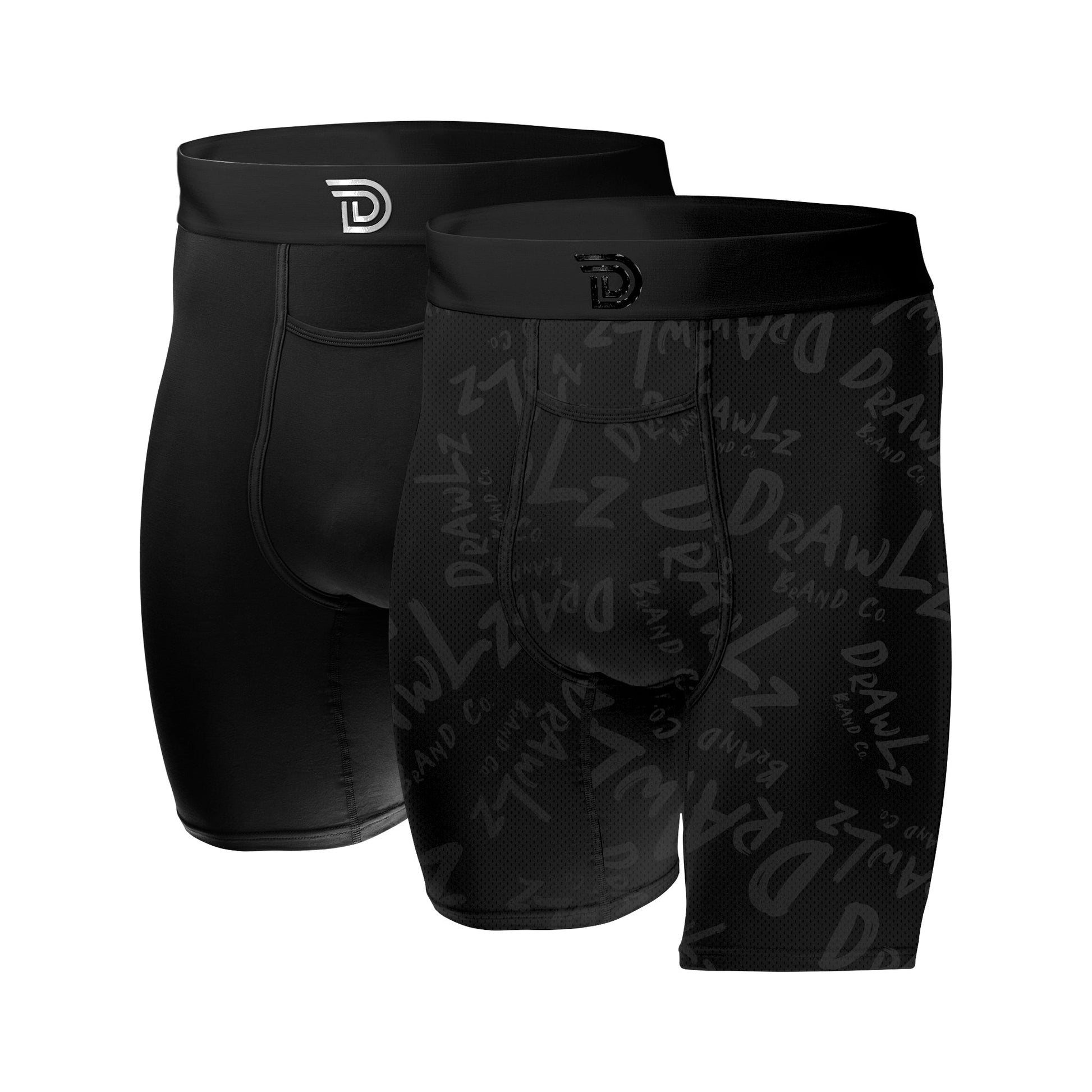 Drawlz Brand Co. Boxer Brief Culture Duo - Black Noir Culture Duo - Black Noir