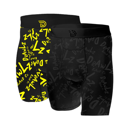 Drawlz Brand Co. Boxer Brief Culture Duo - Gothem Noir Culture Duo - Gothem Noir