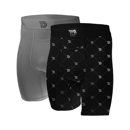 Drawlz Brand Co. Boxer Brief Culture Duo - Gray Monochrome Culture Duo - Gray Monochrome