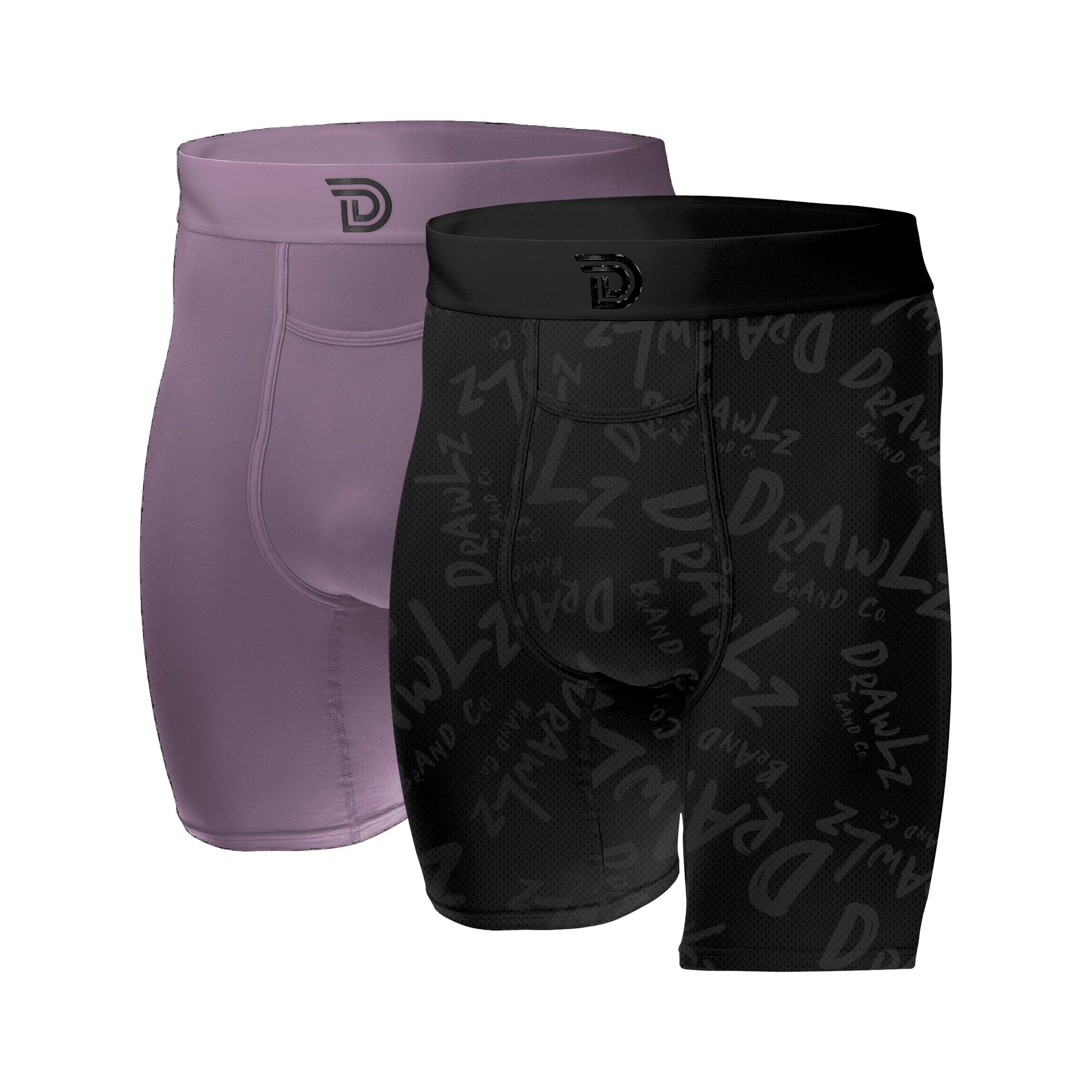 Drawlz Brand Co. Boxer Brief Culture Duo - Haze Noir Culture Duo - Haze Noir