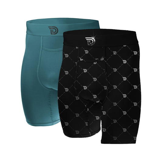 Drawlz Brand Co. Boxer Brief Culture Duo - Marine Monochrome Culture Duo - Marine Monochrome
