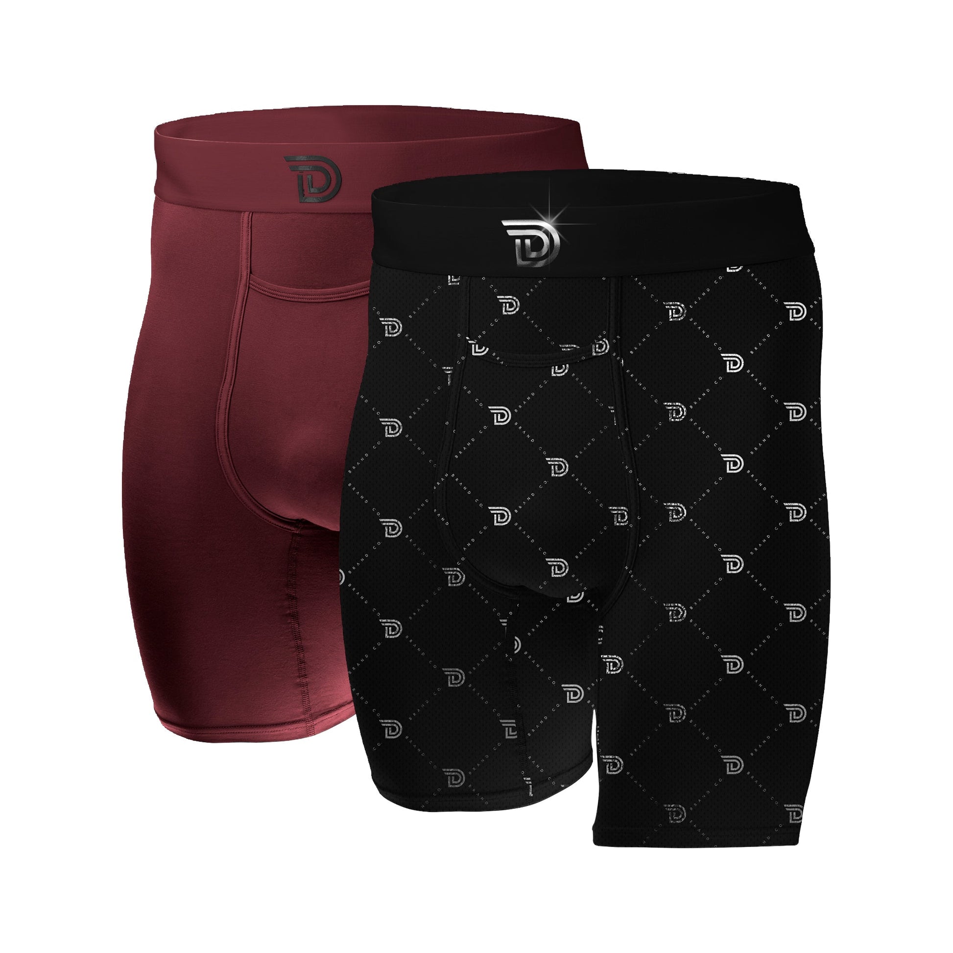 Drawlz Brand Co. Boxer Brief Culture Duo - Oxblood Monochrome Culture Duo - Oxblood Monochrome