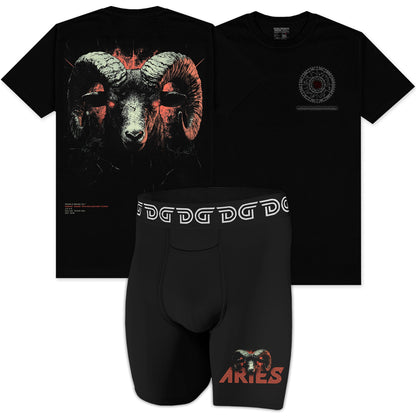 Drawlz Brand Co. , LLC Boxer Brief Aries Pack Aries Pack - Limited Edition T-Shirt and Briefs | Zodiac Collection