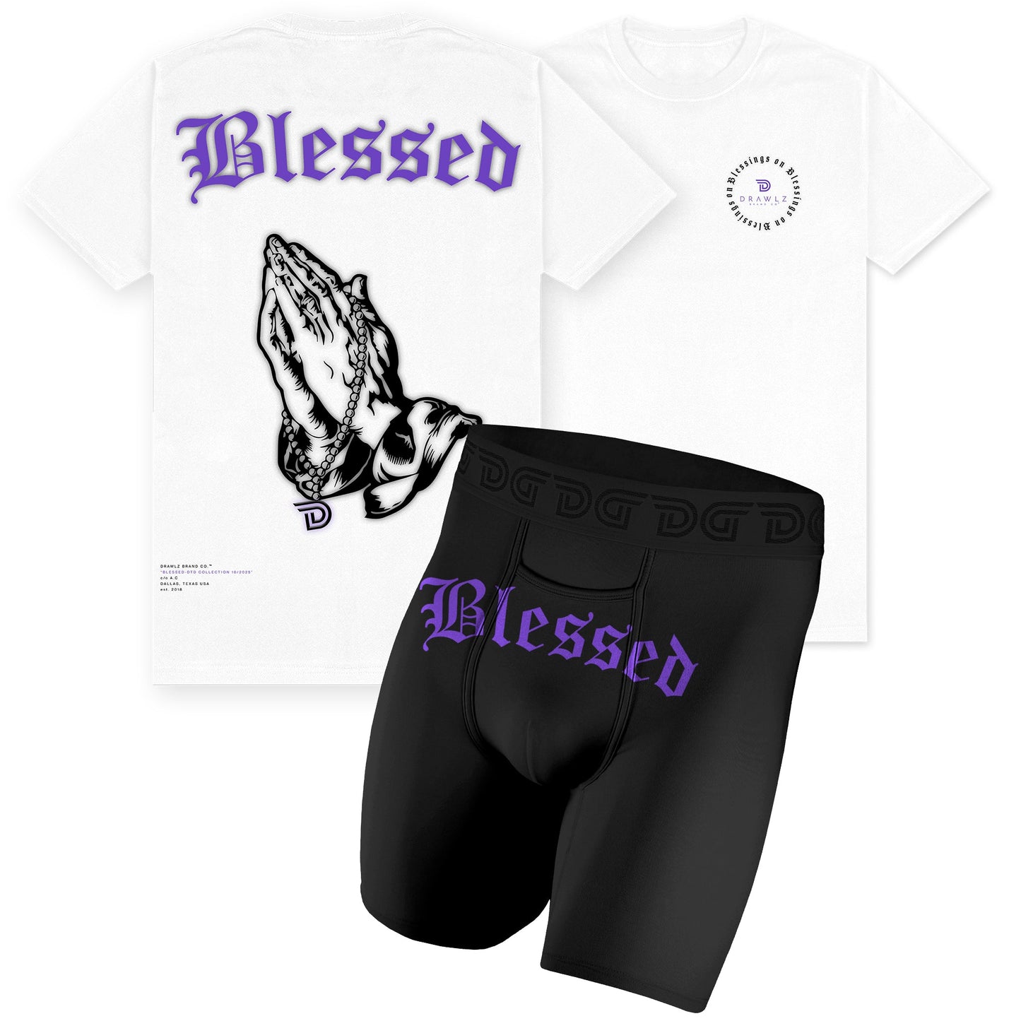 Drawlz Brand Co. , LLC Boxer Brief Blessed Royalty Capsule Blessed Royalty Capsule