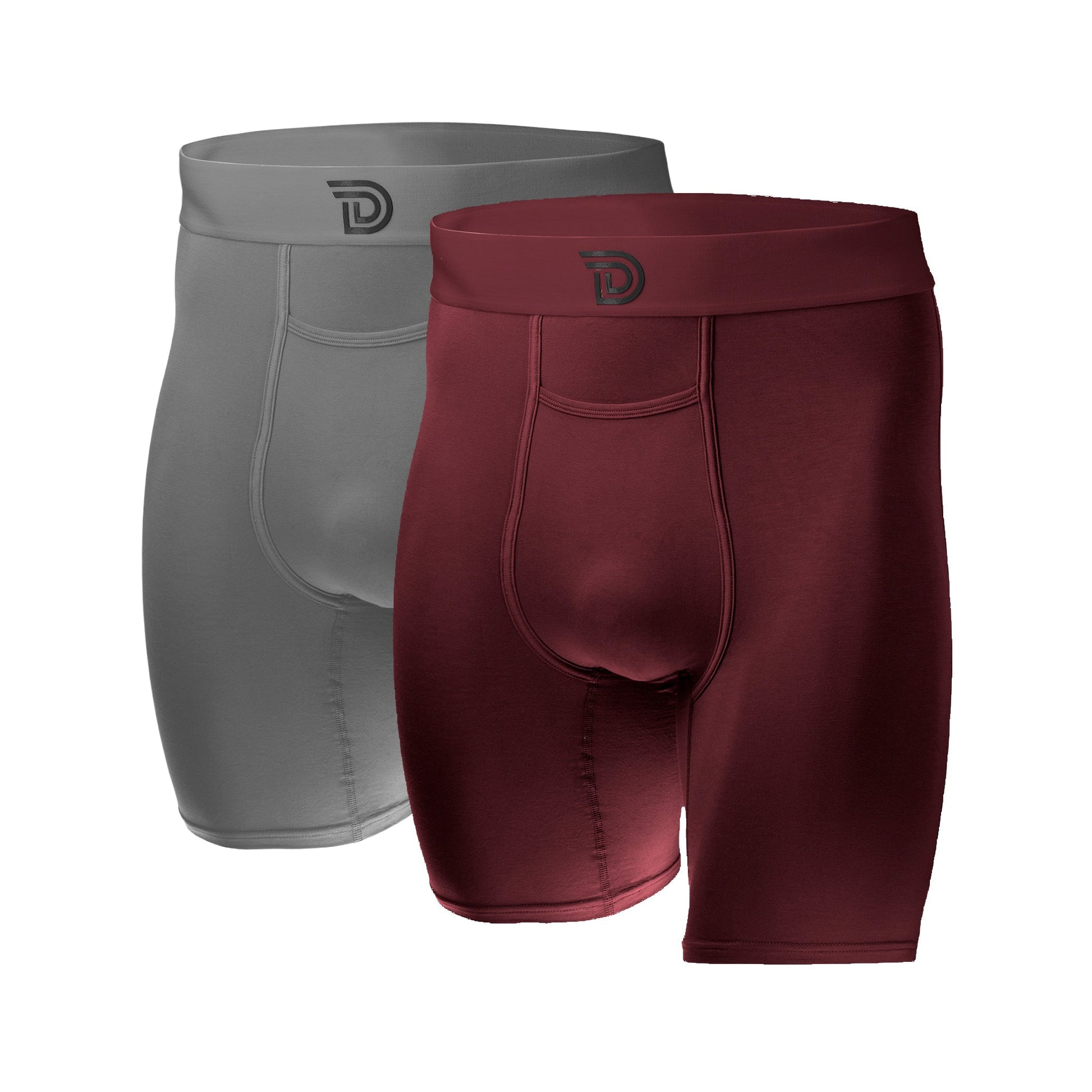 Drawlz Brand Co. , LLC Boxer Brief Core Duo - Graphite Oxblood Graphite Oxblood | Drawlz Brand Co.