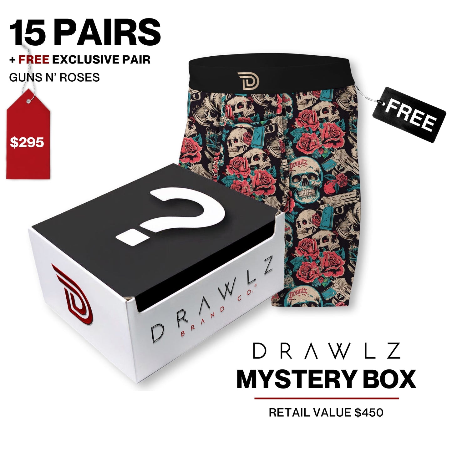 Drawlz Brand Co. , LLC Boxer Brief Drawlz Mystery Box + Free Exclusive Pair Drawlz Mystery Box + Free Exclusive Pair