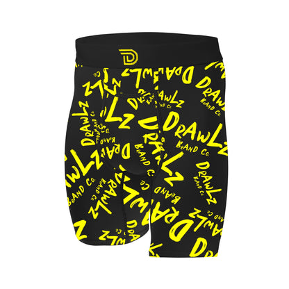 Drawlz Brand Co. , LLC Boxer Brief Expressionz Gothem Drawlz Originalz Black: Premium Men's Underwear | MicroSkin™ Tech