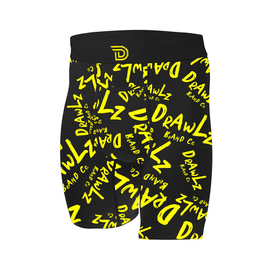 Drawlz Brand Co. , LLC Boxer Brief Expressionz Gothem Drawlz Originalz Black: Premium Men's Underwear | MicroSkin™ Tech