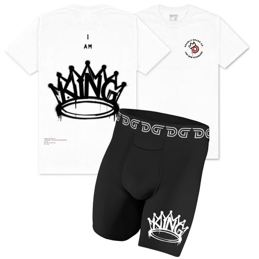 Drawlz Brand Co. , LLC Boxer Brief I Am King Pack I Am King Pack - Limited Edition T-Shirt and Briefs | Drop the Drawlz Collection