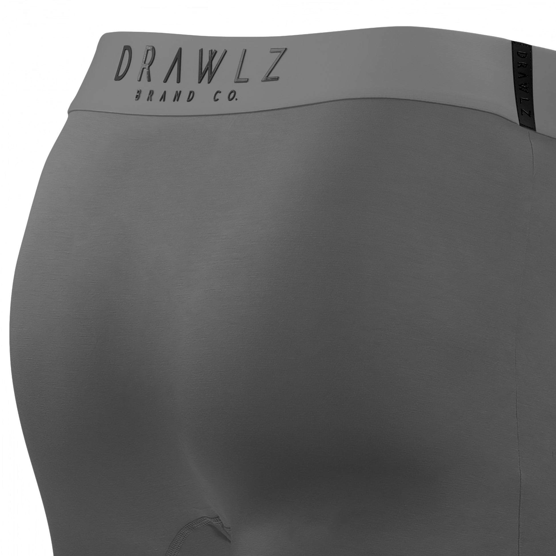 Drawlz Brand Co. , LLC Boxer Brief Originalz Graphite Drawlz Originalz Black: Premium Men's Underwear | MicroSkin™ Tech
