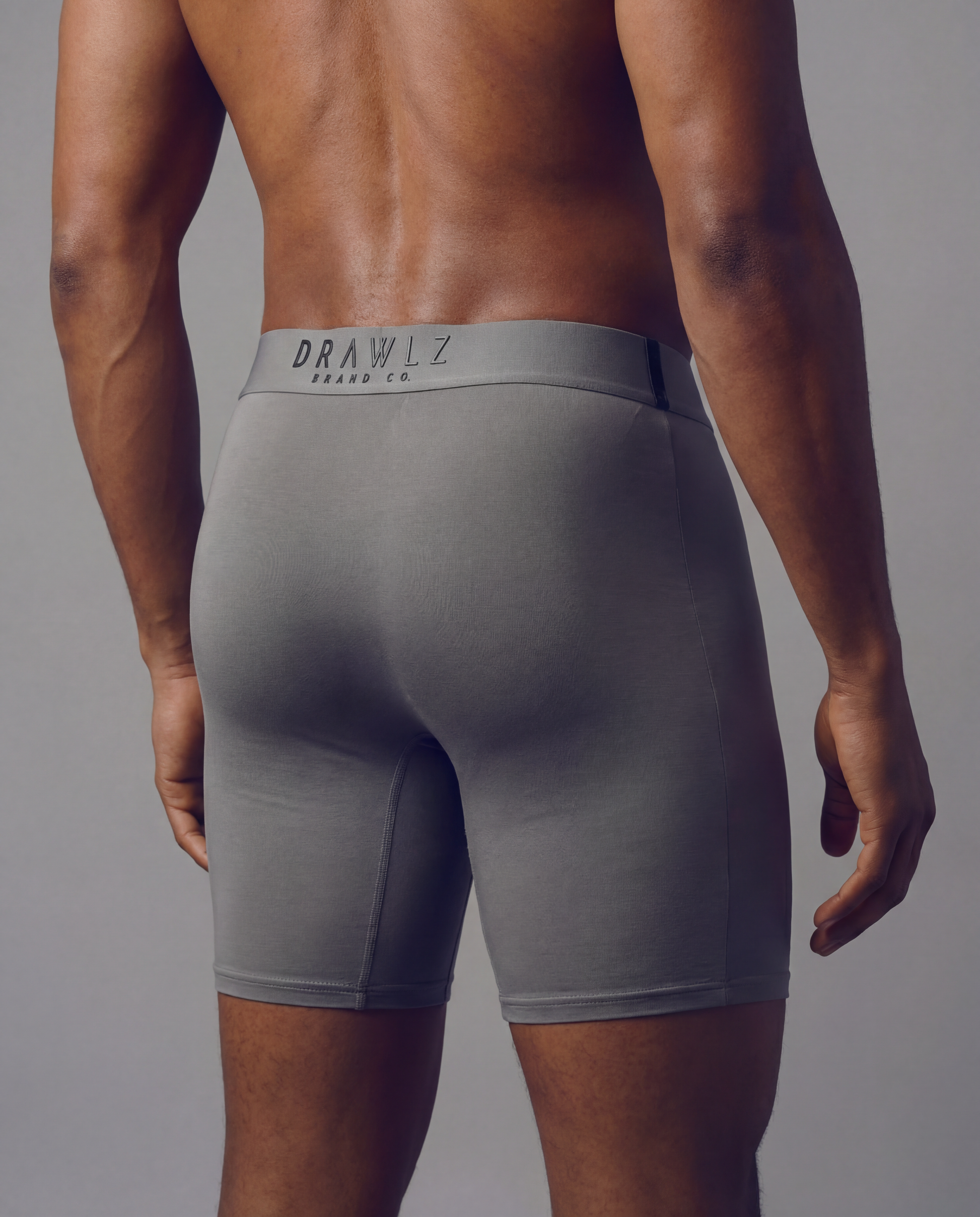 Drawlz Brand Co. , LLC Boxer Brief Originalz Graphite Drawlz Originalz Black: Premium Men's Underwear | MicroSkin™ Tech