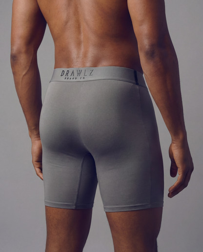 Drawlz Brand Co. , LLC Boxer Brief Originalz Graphite Drawlz Originalz Black: Premium Men's Underwear | MicroSkin™ Tech
