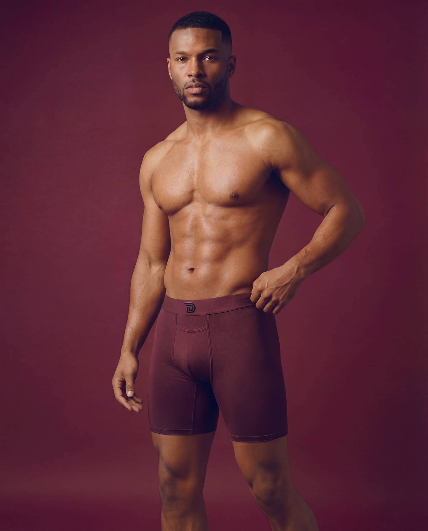 Drawlz Brand Co. , LLC Boxer Brief Originalz Oxblood Drawlz Originalz Black: Premium Men's Underwear | MicroSkin™ Tech