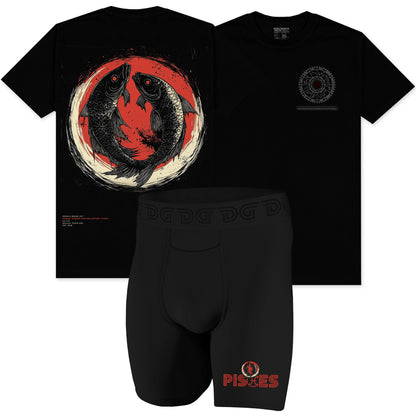 Drawlz Brand Co. , LLC Boxer Brief Pisces Pack Pisces Pack - Limited Edition T-Shirt and Briefs | Zodiac Collection