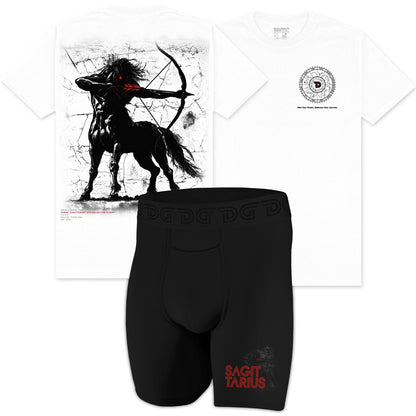 Drawlz Brand Co. , LLC Boxer Brief Sagittarius Pack Sagittarius Pack - Limited Edition T-Shirt and Briefs | Zodiac Collection
