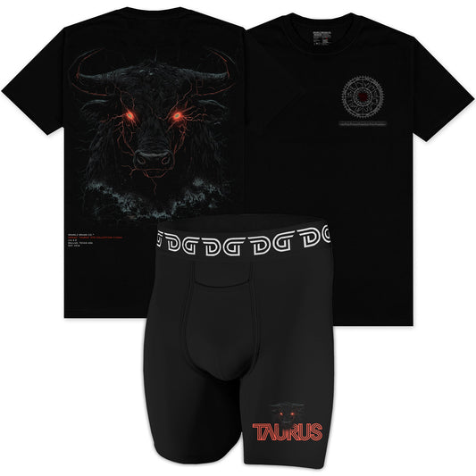 Drawlz Brand Co. , LLC Boxer Brief Taurus Pack Taurus Pack - Limited Edition T-Shirt and Briefs | Zodiac Collection