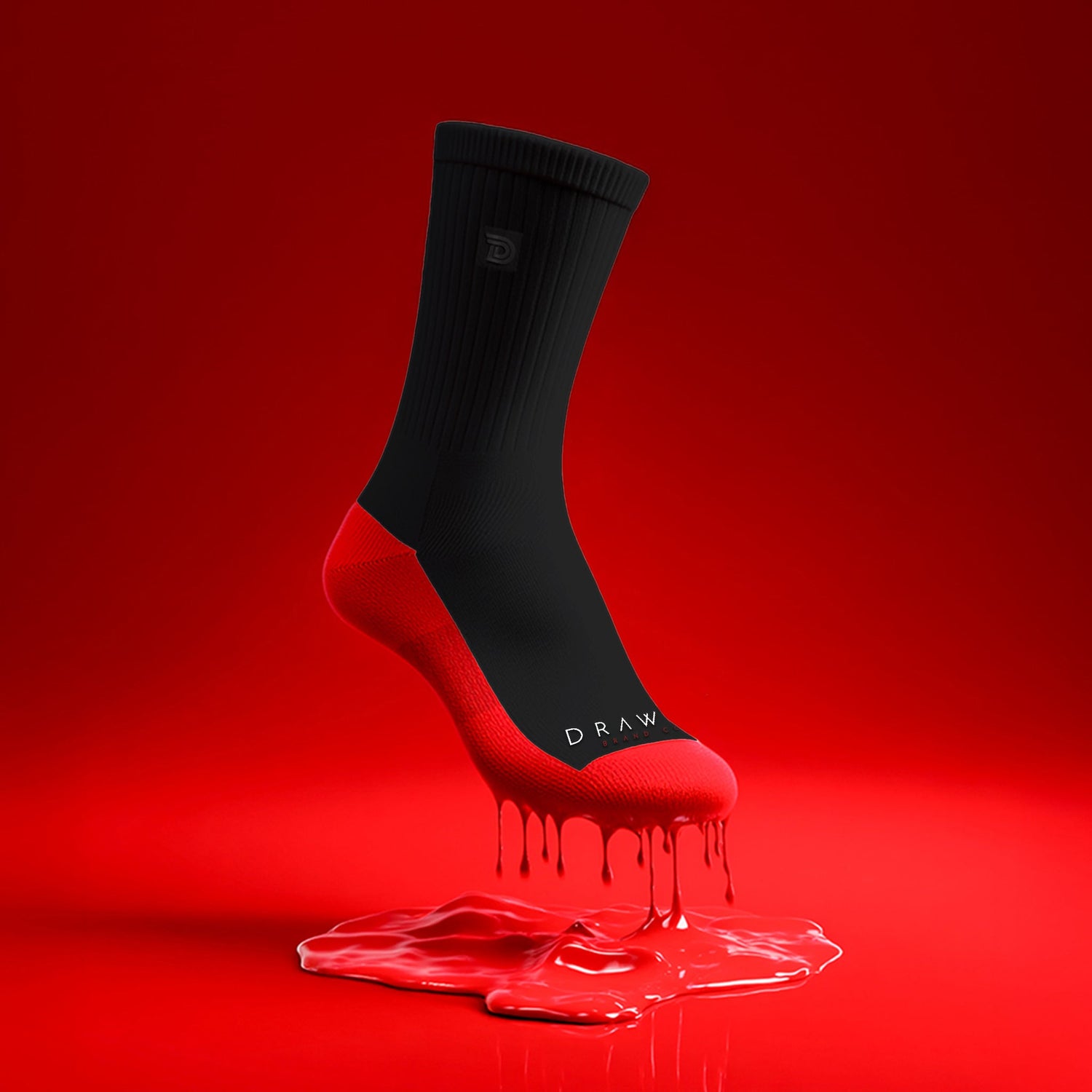 Drawlz Brand Co. , LLC sock Black / S/M ICON SOCK Drawlz ICON Sock: Premium Merino Wool Men's Socks 