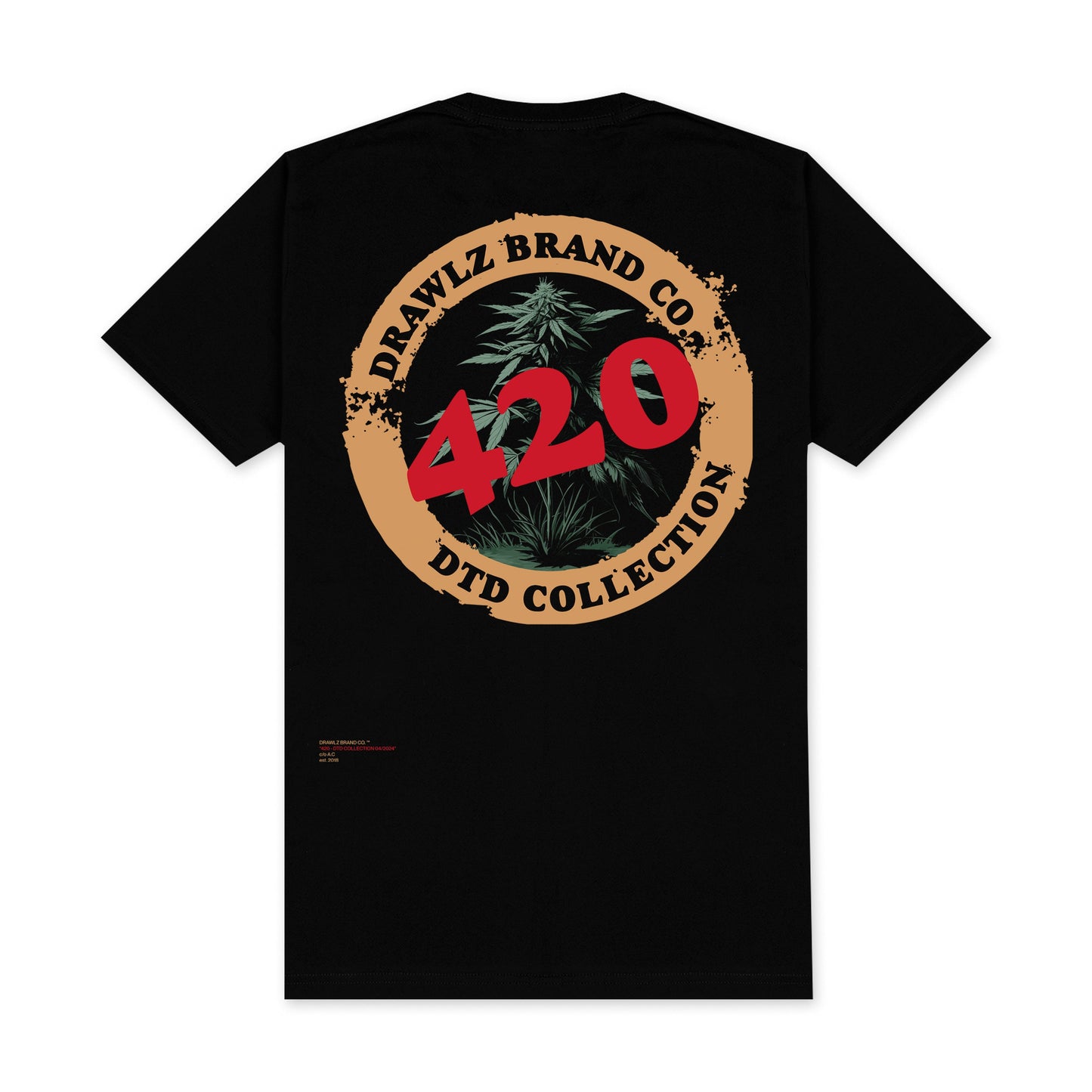 Drawlz Brand Co. , LLC tshirt 420 DRAWLZ TShirt - BLACK