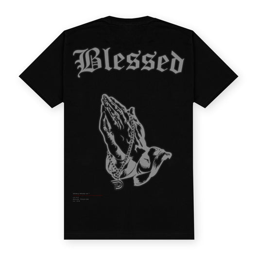 Drawlz Brand Co. , LLC tshirt Blessed TShirt - Black