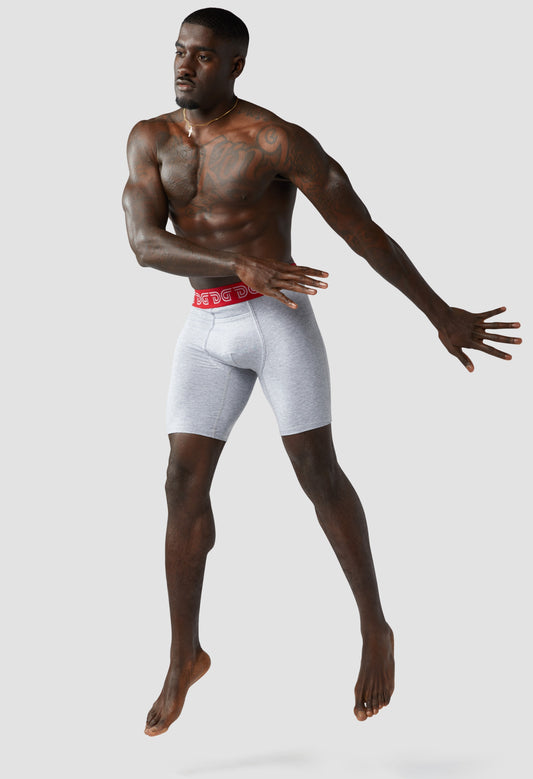 Mens Underwear Boxer Briefs Cottonz Gray Drawlz Brand Co. , LLC