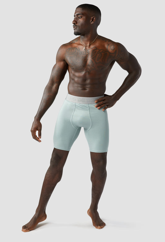 Mens Underwear Boxer Briefs Cottonz Steel Green Drawlz Brand Co. , LLC