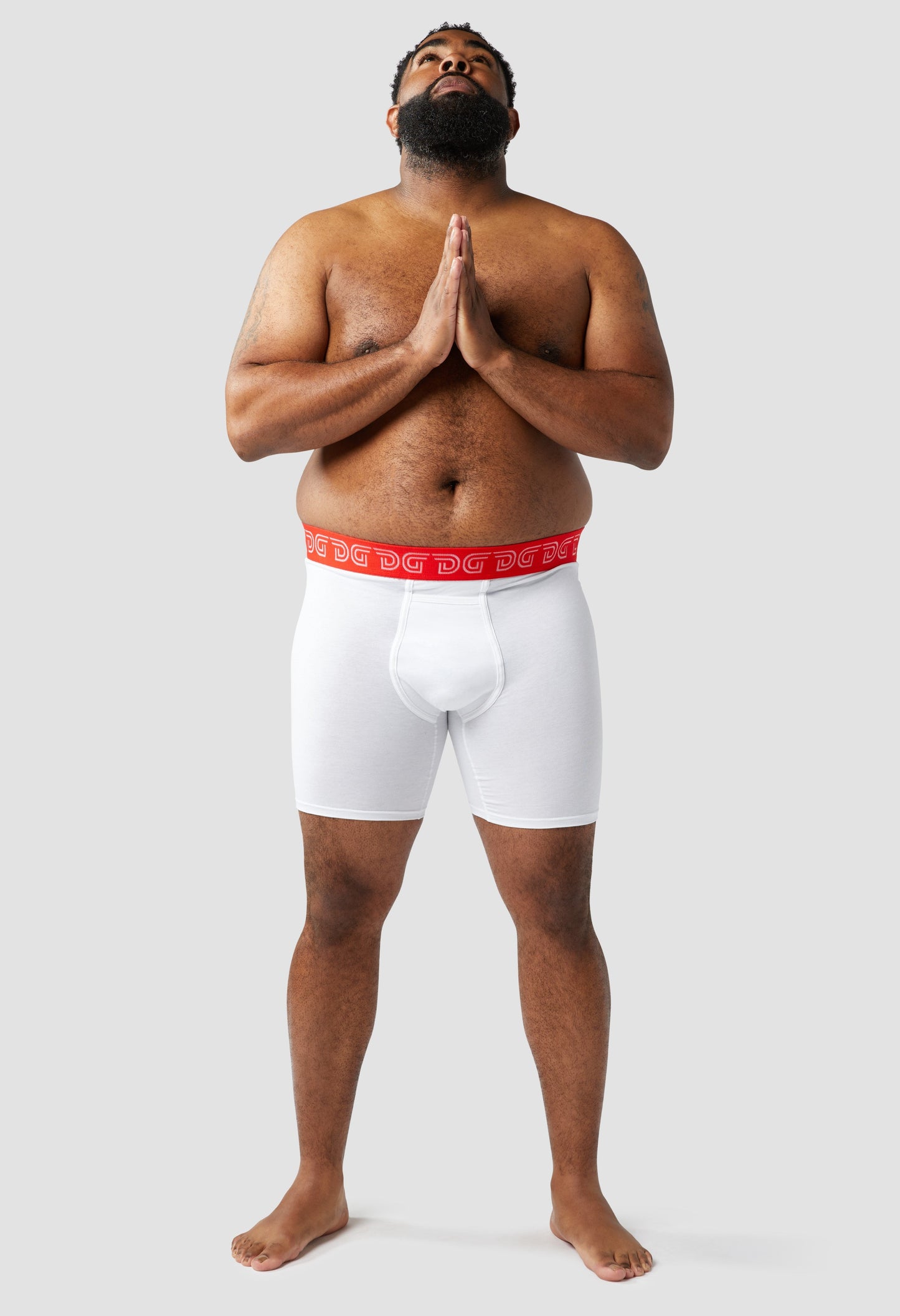 Mens Underwear Boxer Briefs Cottonz White Drawlz Brand Co. , LLC