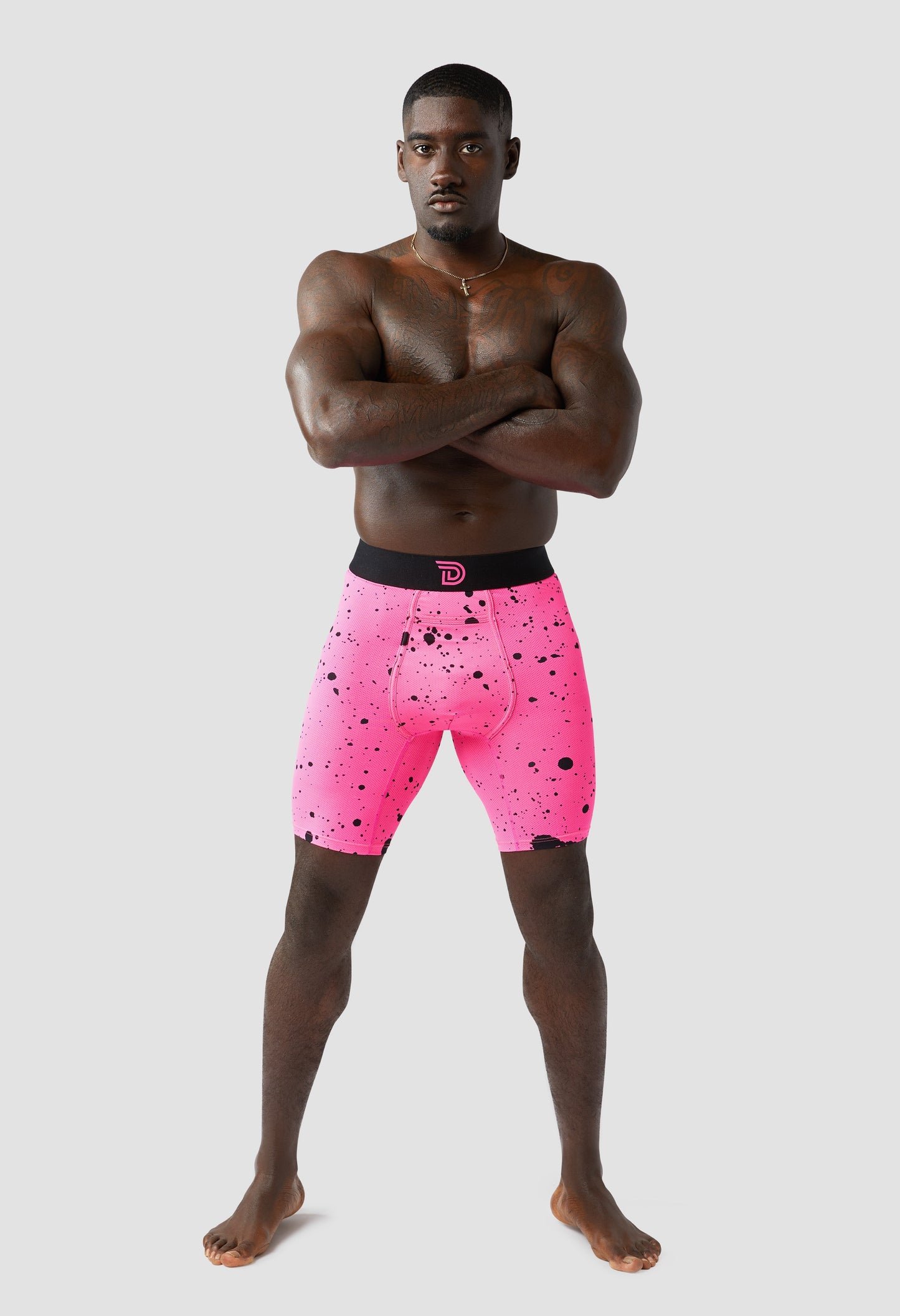 Mens Underwear Boxer Briefs Expressionz Pink Highlightz Drawlz Brand Co. , LLC