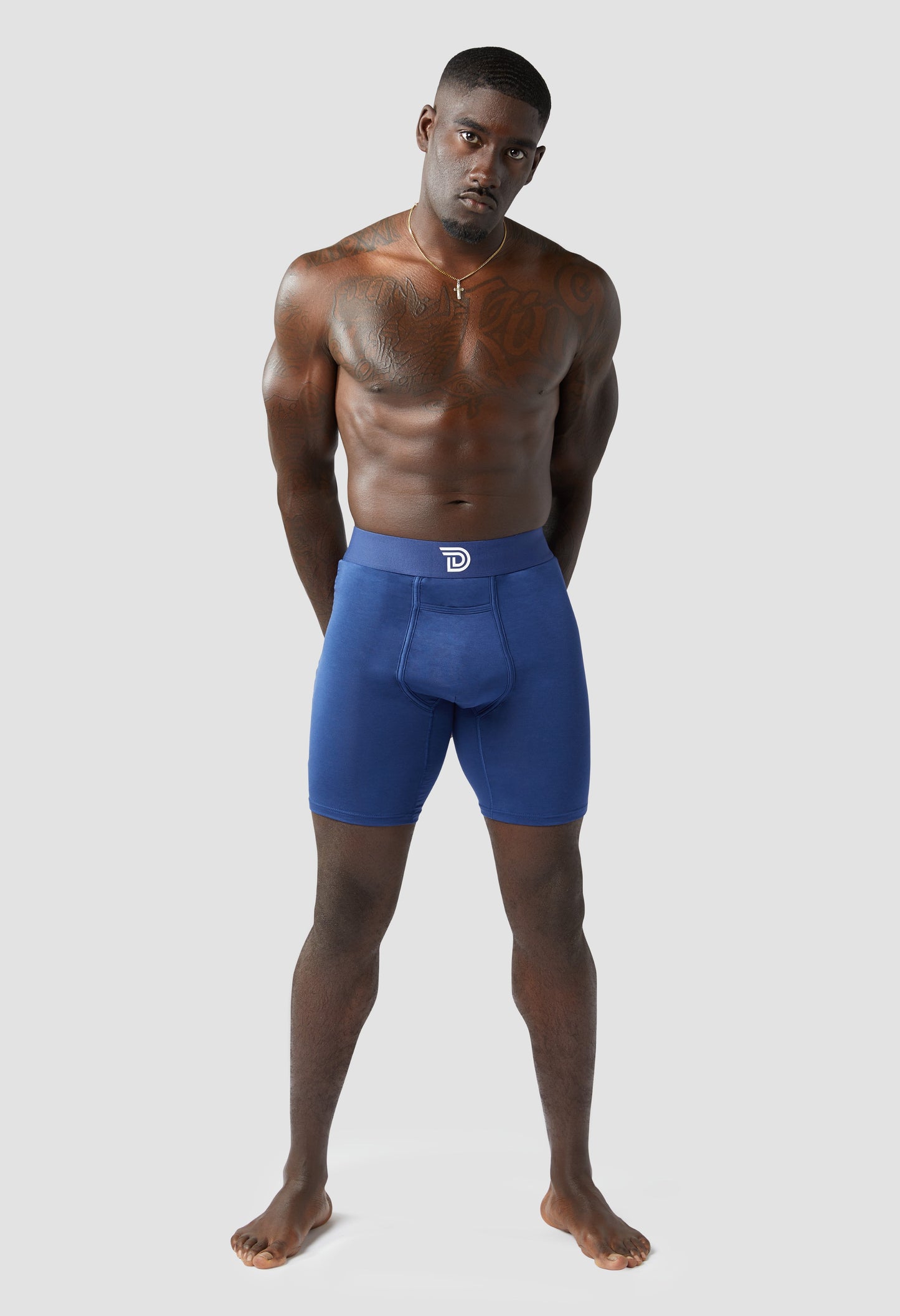 Mens Underwear Boxer Briefs Originalz Navy Drawlz Brand Co. , LLC