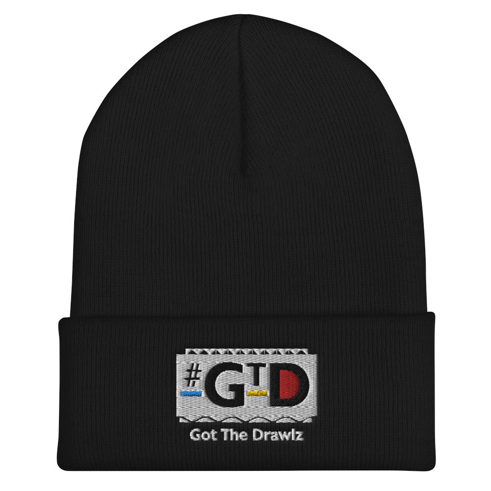 Printful hat Black #GTD Cuffed Beanie