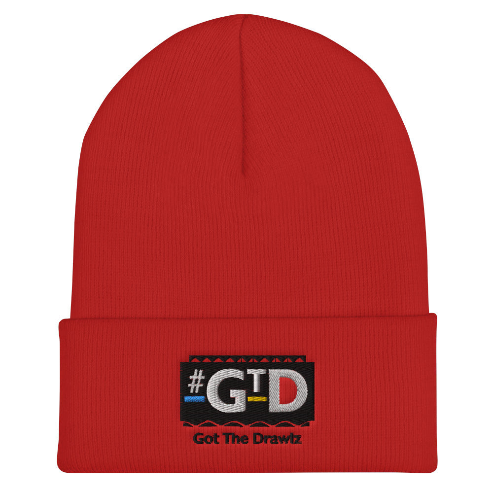 Printful hat Red #GTD Cuffed Beanie